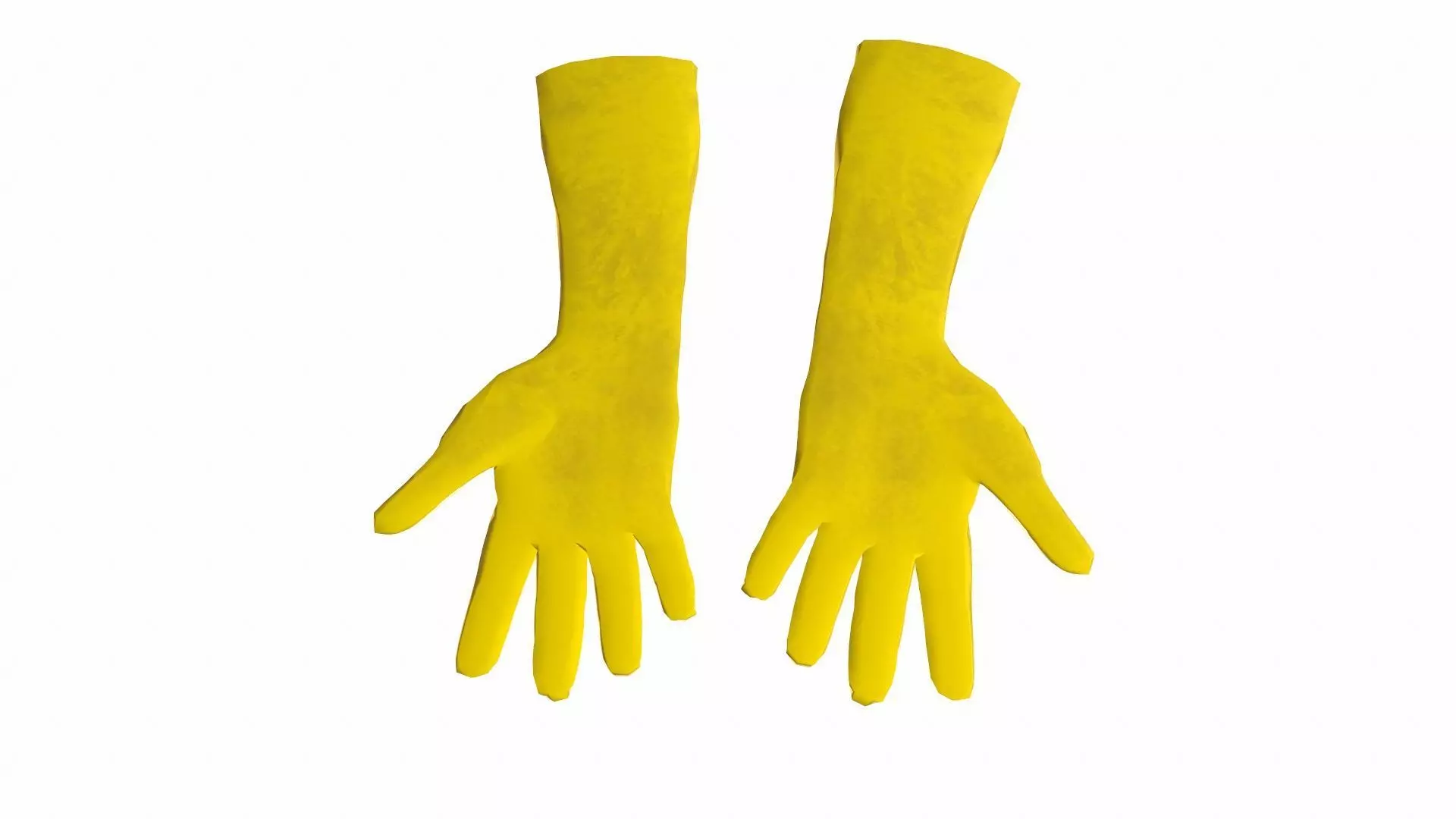 Safety Gloves Low-poly 3D model_0