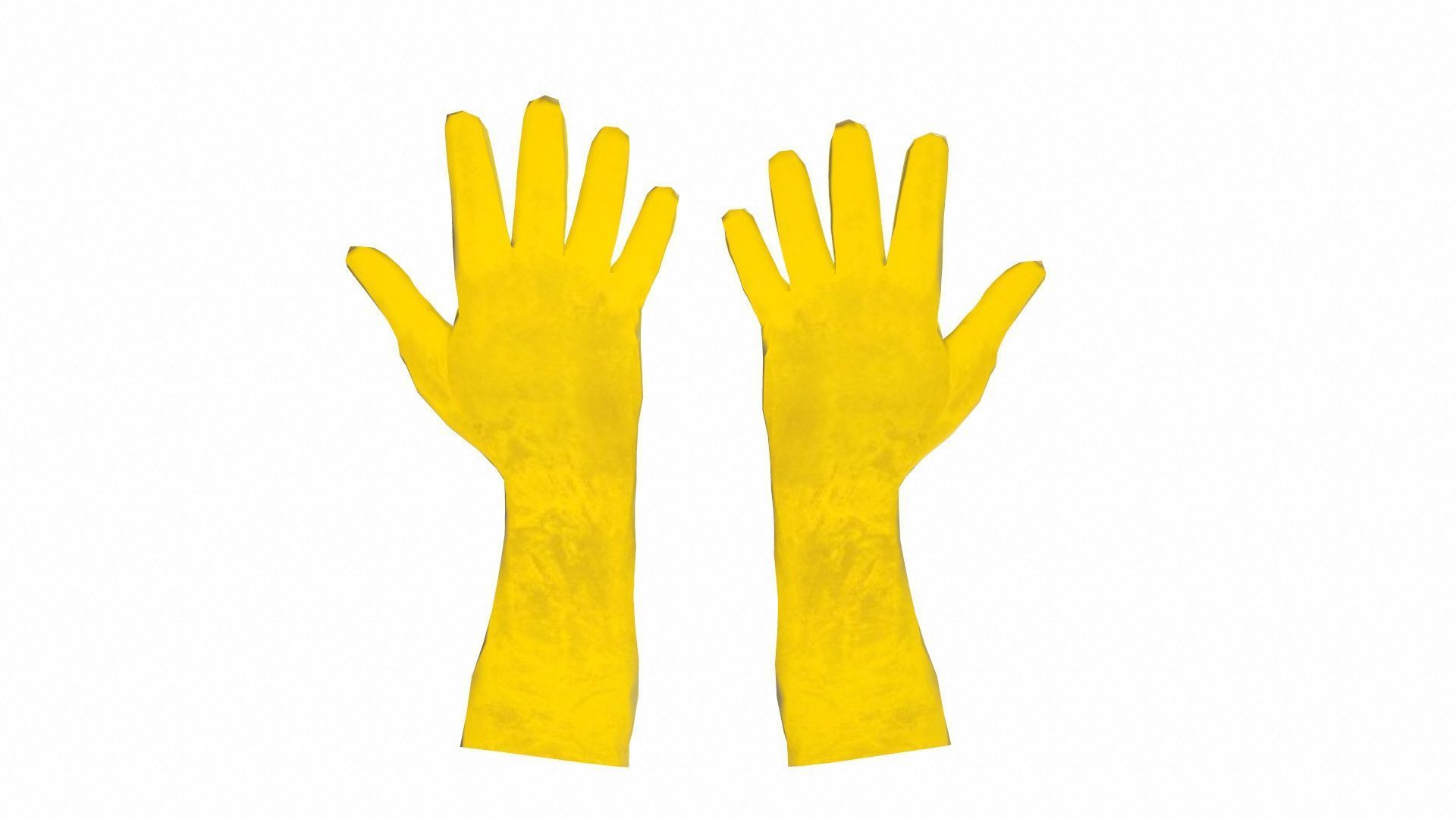 Safety Gloves Low-poly 3D model_4