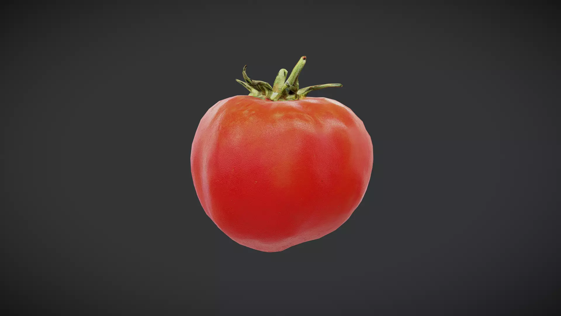 Tomato Low-poly 3D model_0