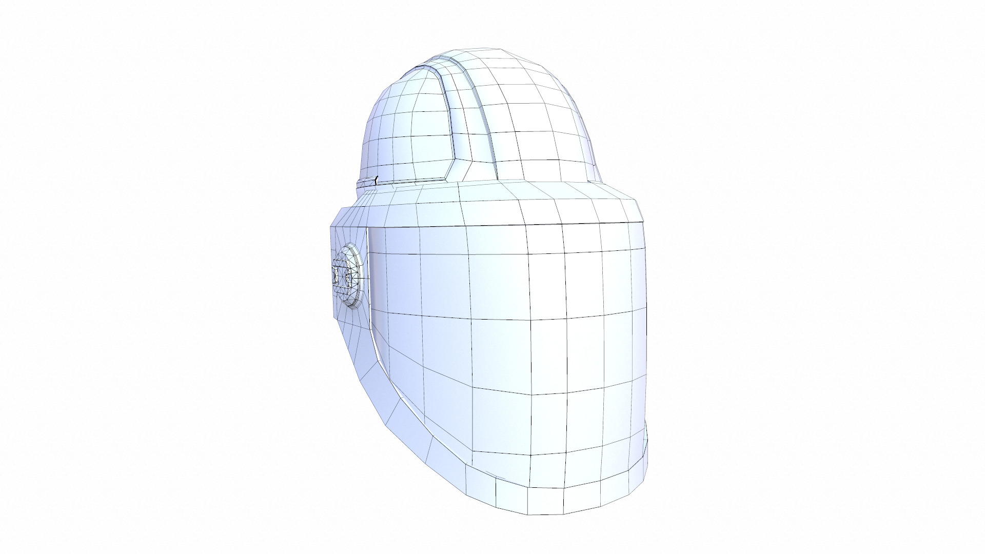 Safety Helmet Low-poly 3D model_8