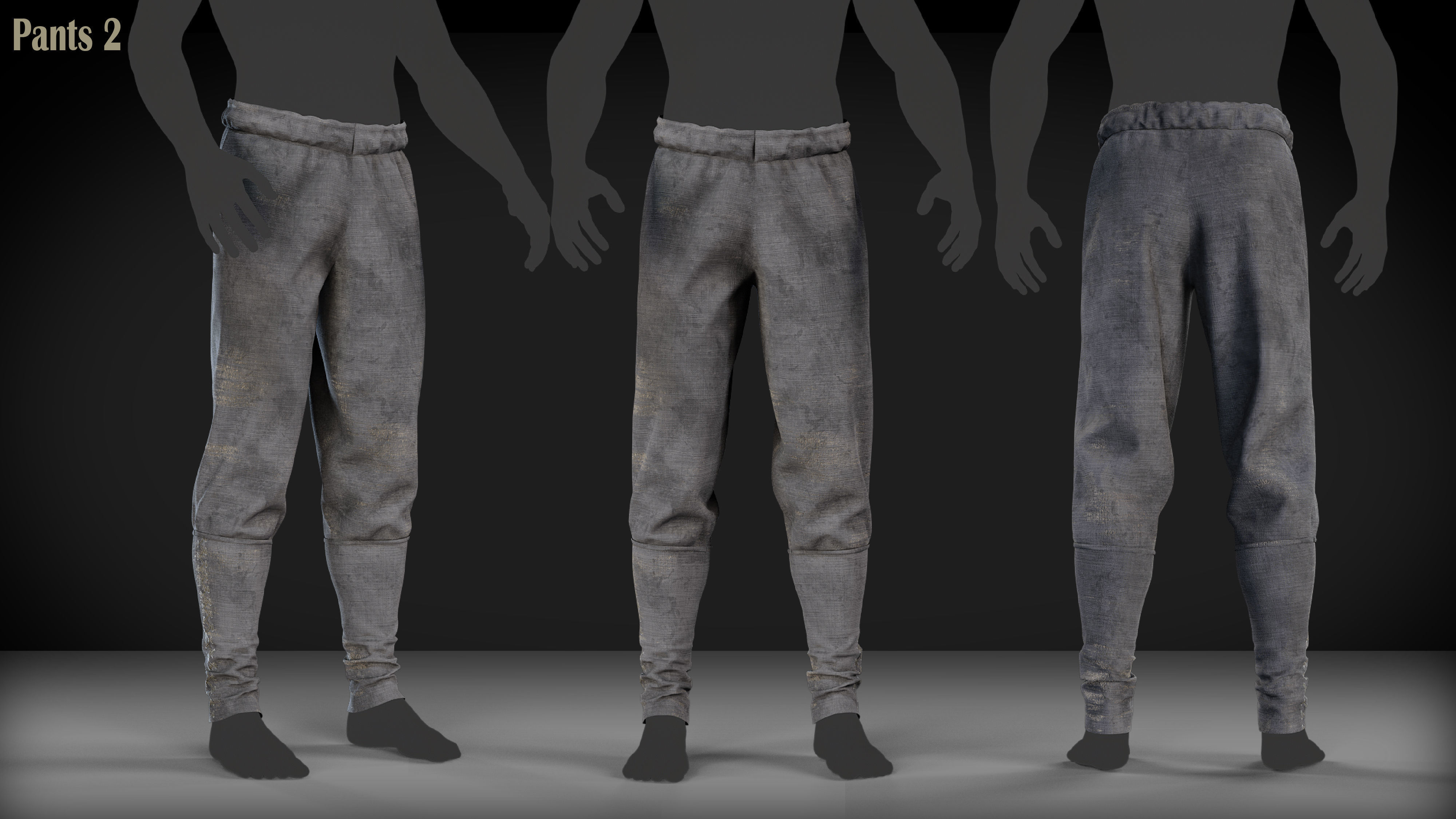 Medieval clothes collection tunic shirt pants shoes _15