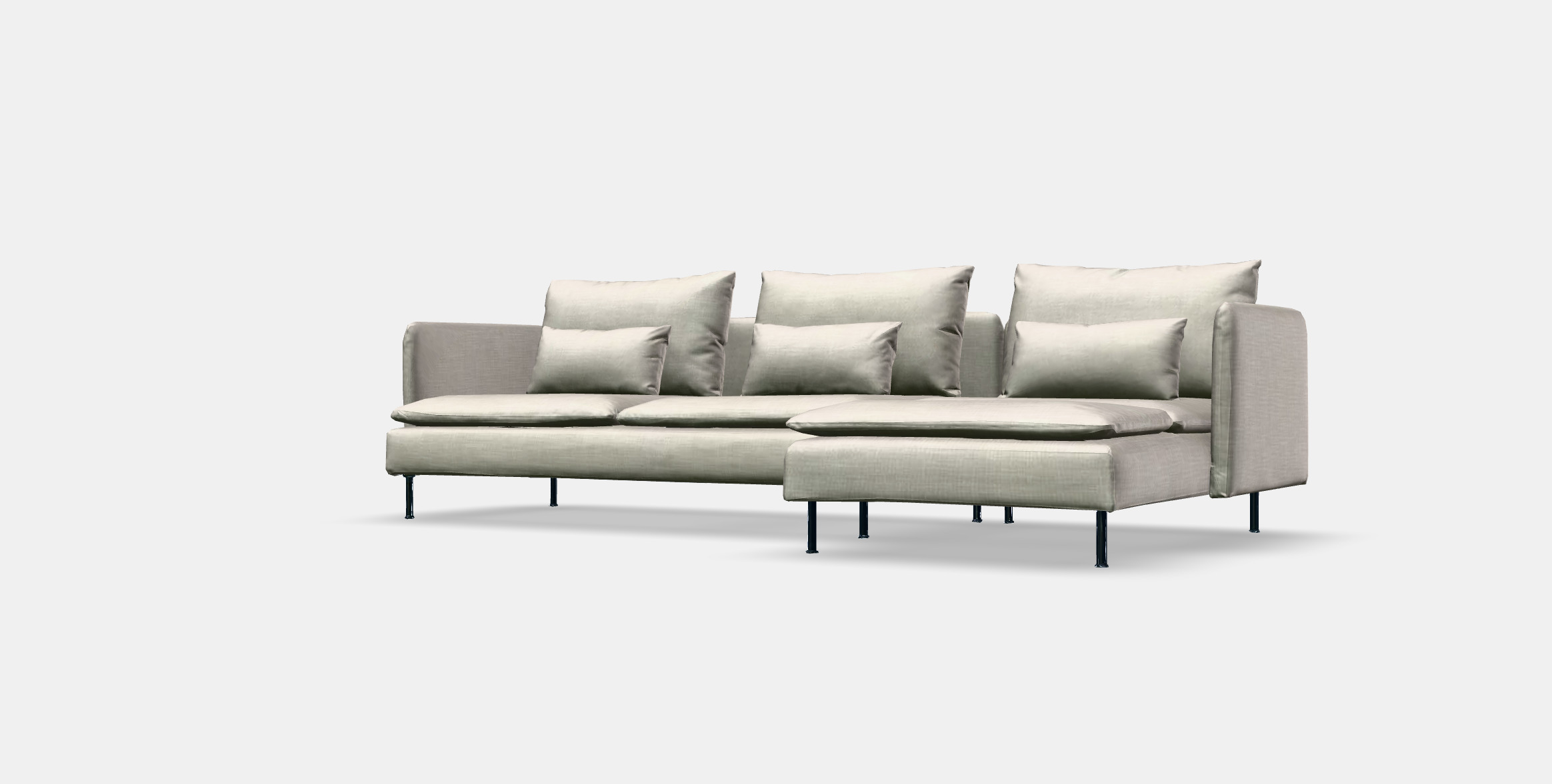 SODERHAMN 4-seat sofa 8 Low-poly 3D model_13