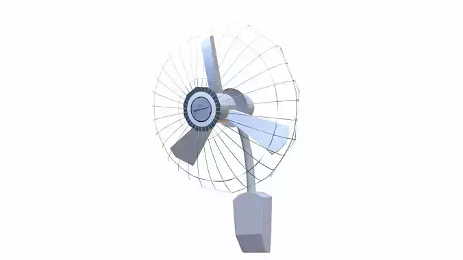 Wall Fan Low-poly 3D model