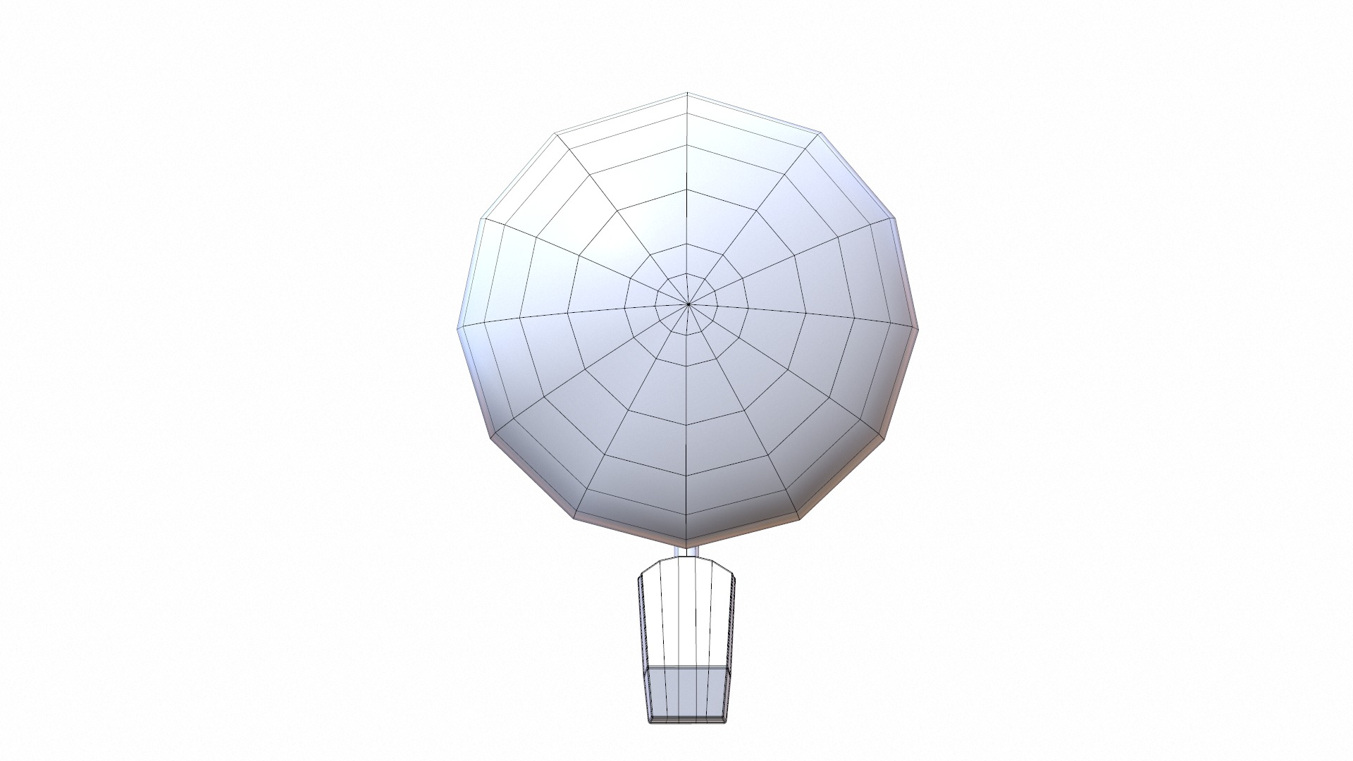 Wall Fan Low-poly 3D model_7