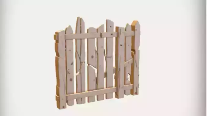 a wooden fence patch