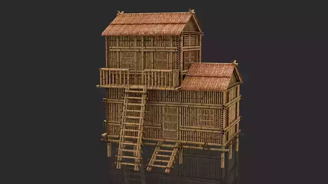 Bamboo House 5 - Jungle Hut