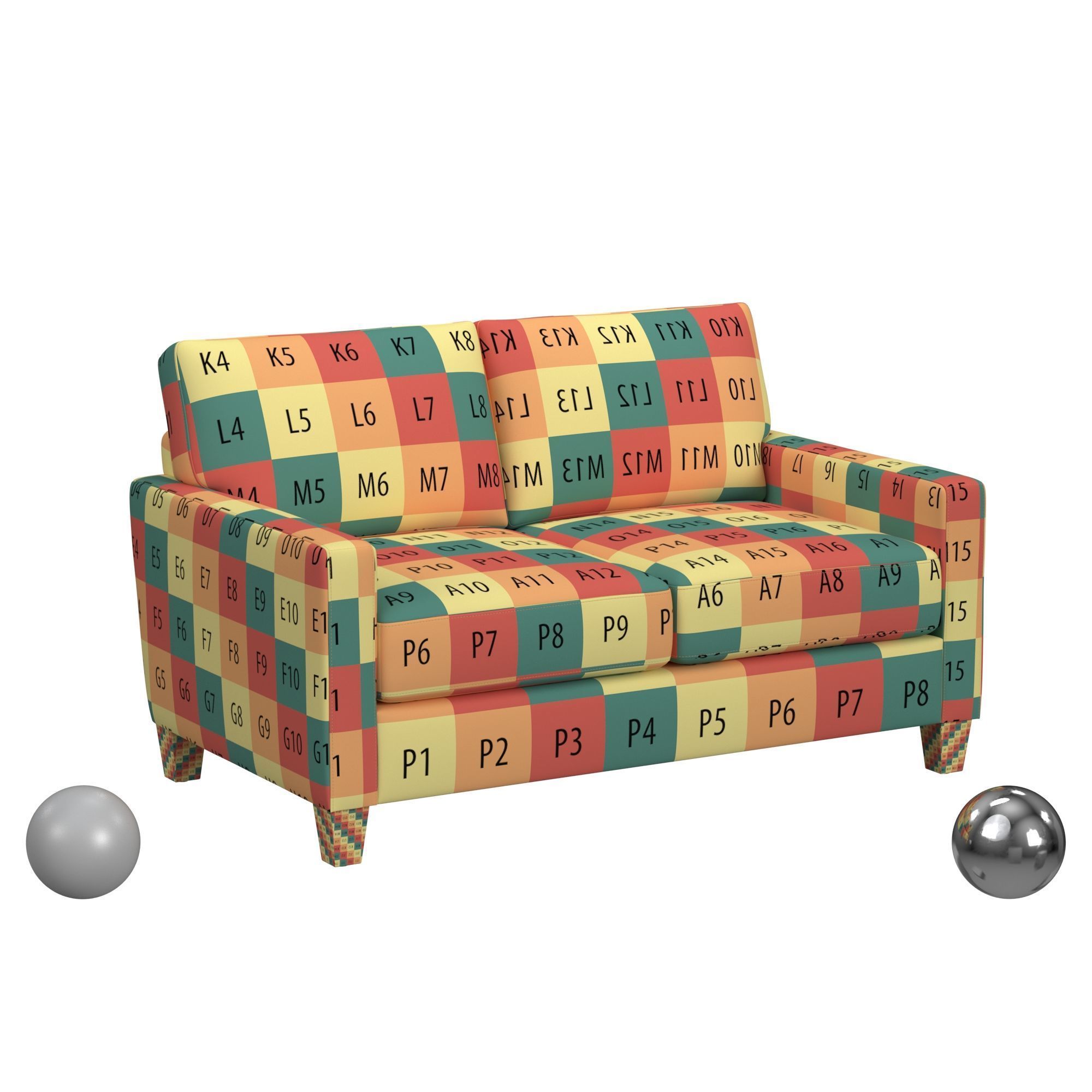  Remi Loveseat In COSTCO 3D model_2