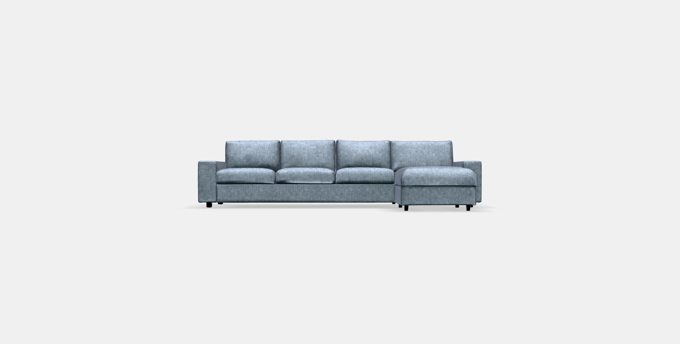 VIMLE 4-seat sofa with chaise longue 7 Low-poly 3D model_10