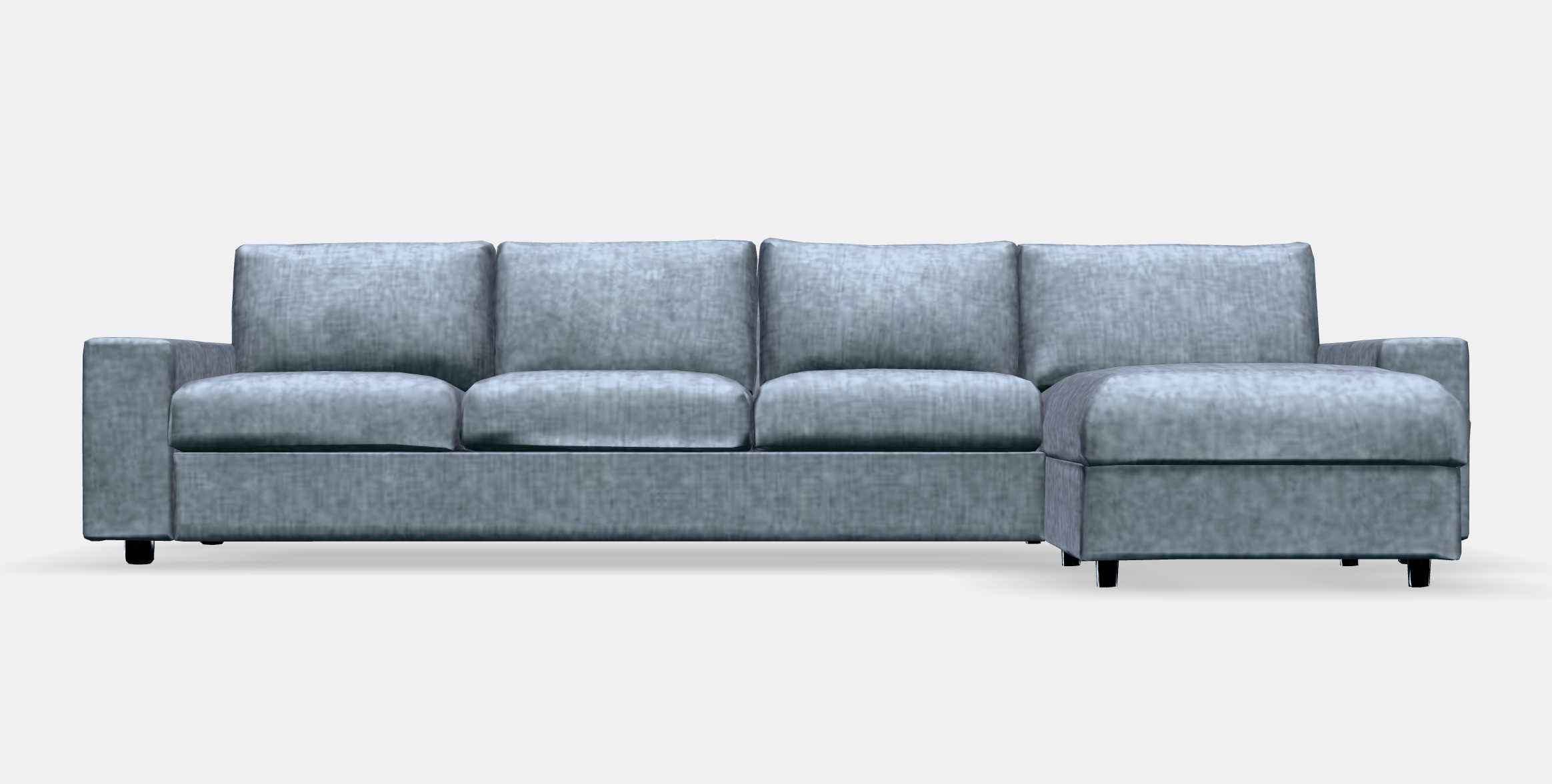 VIMLE 4-seat sofa with chaise longue 7 Low-poly 3D model_11