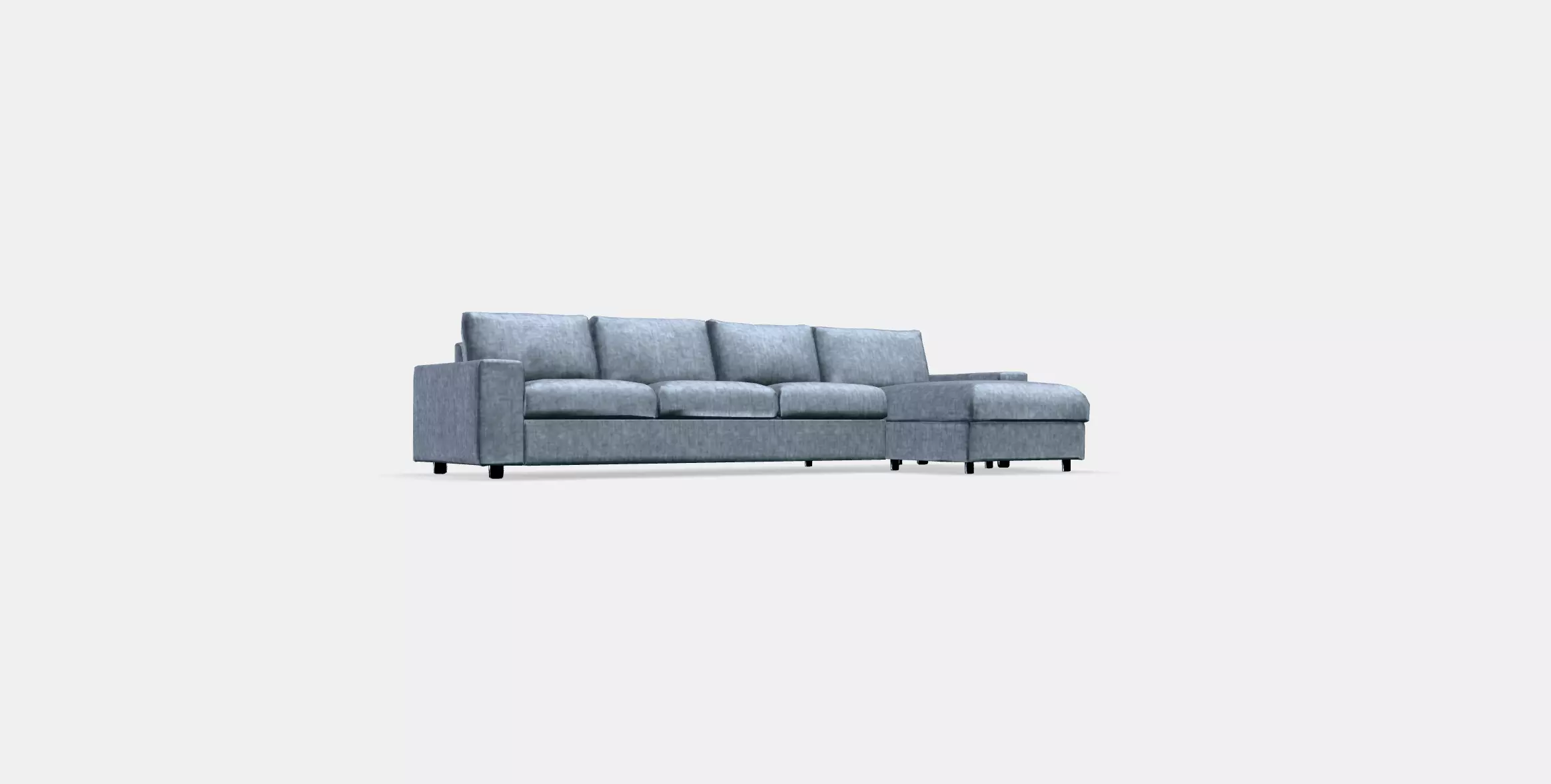 VIMLE 4-seat sofa with chaise longue 7 Low-poly 3D model_0