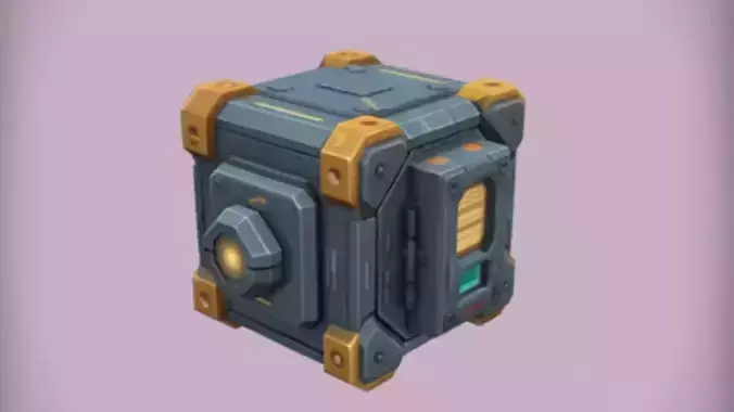 futuristic mechanical box