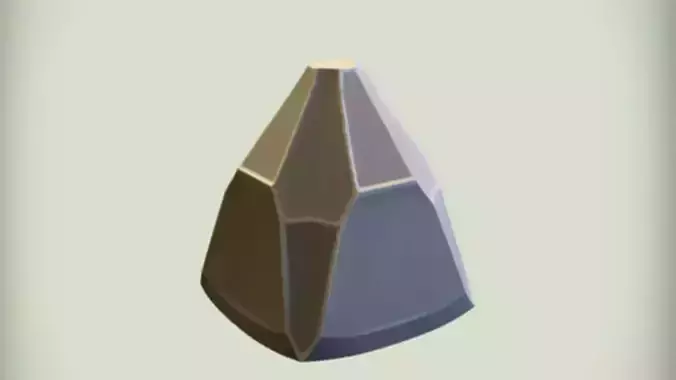 faceted rock or mineral