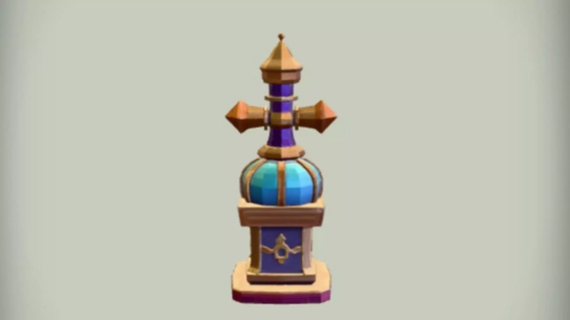 ornate fantasy tower 3D model_0