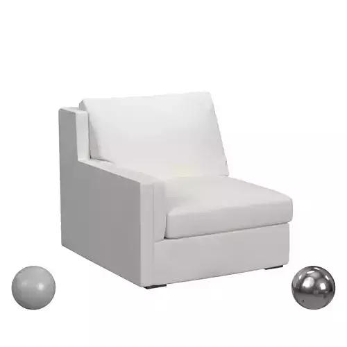 Luxe Sofa Left Arm Facing - Field Snow