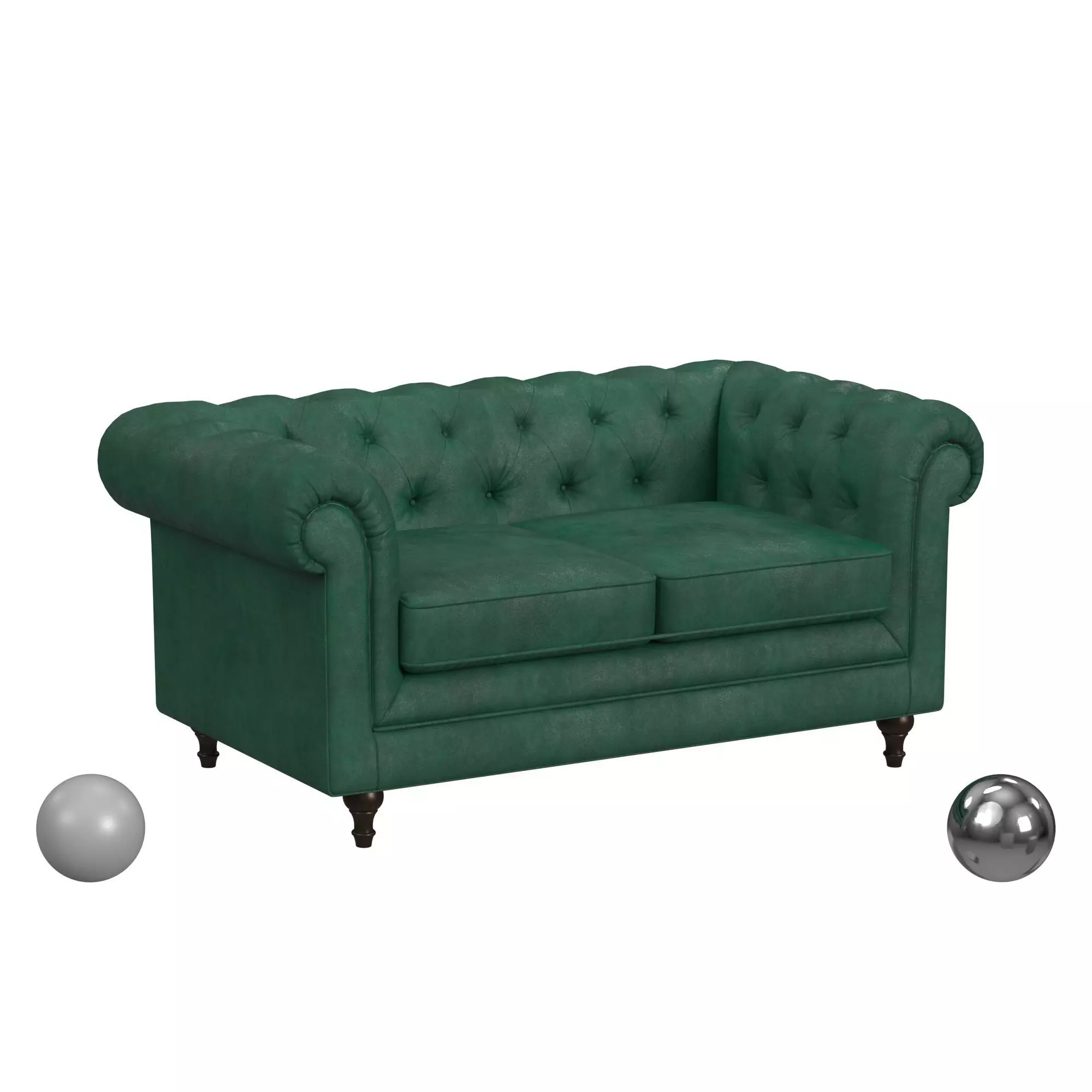 Alamenti 2 Seater Leather Sofa Florentine  3D model_0
