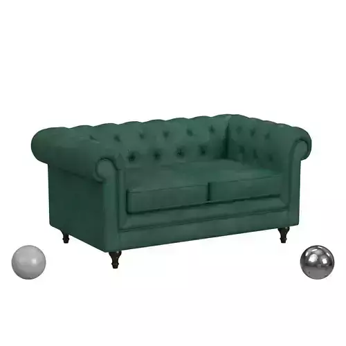Alamenti 2 Seater Leather Sofa Florentine  3D model