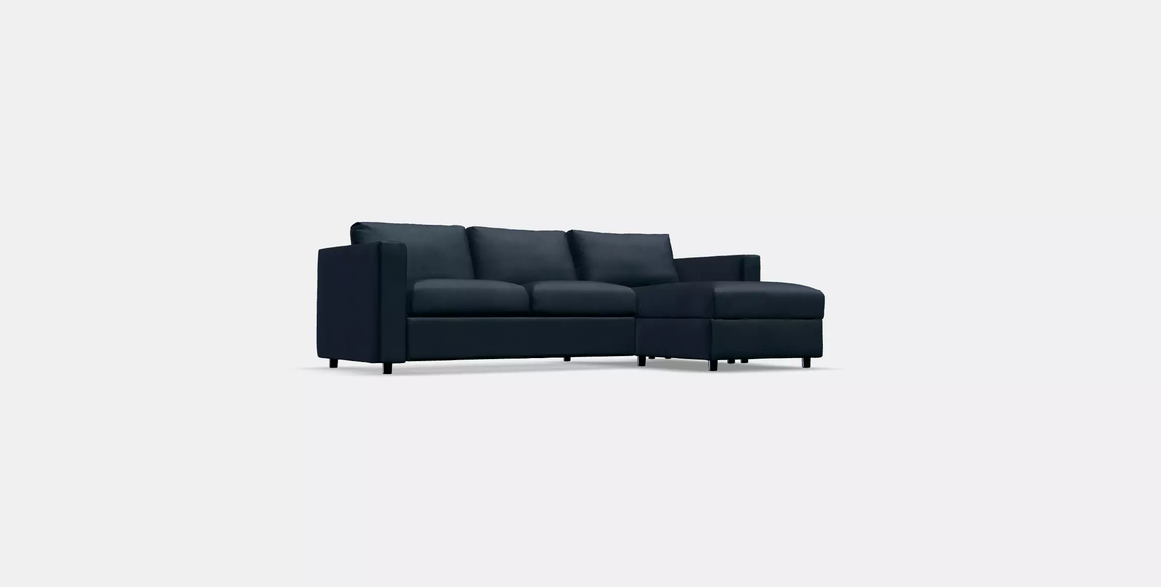 VIMLE 3-seat sofa with chaise longue 11 3D model_0