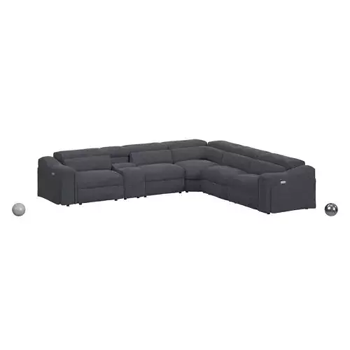 Violetta 6pc Modern Motion Reclining Sectional