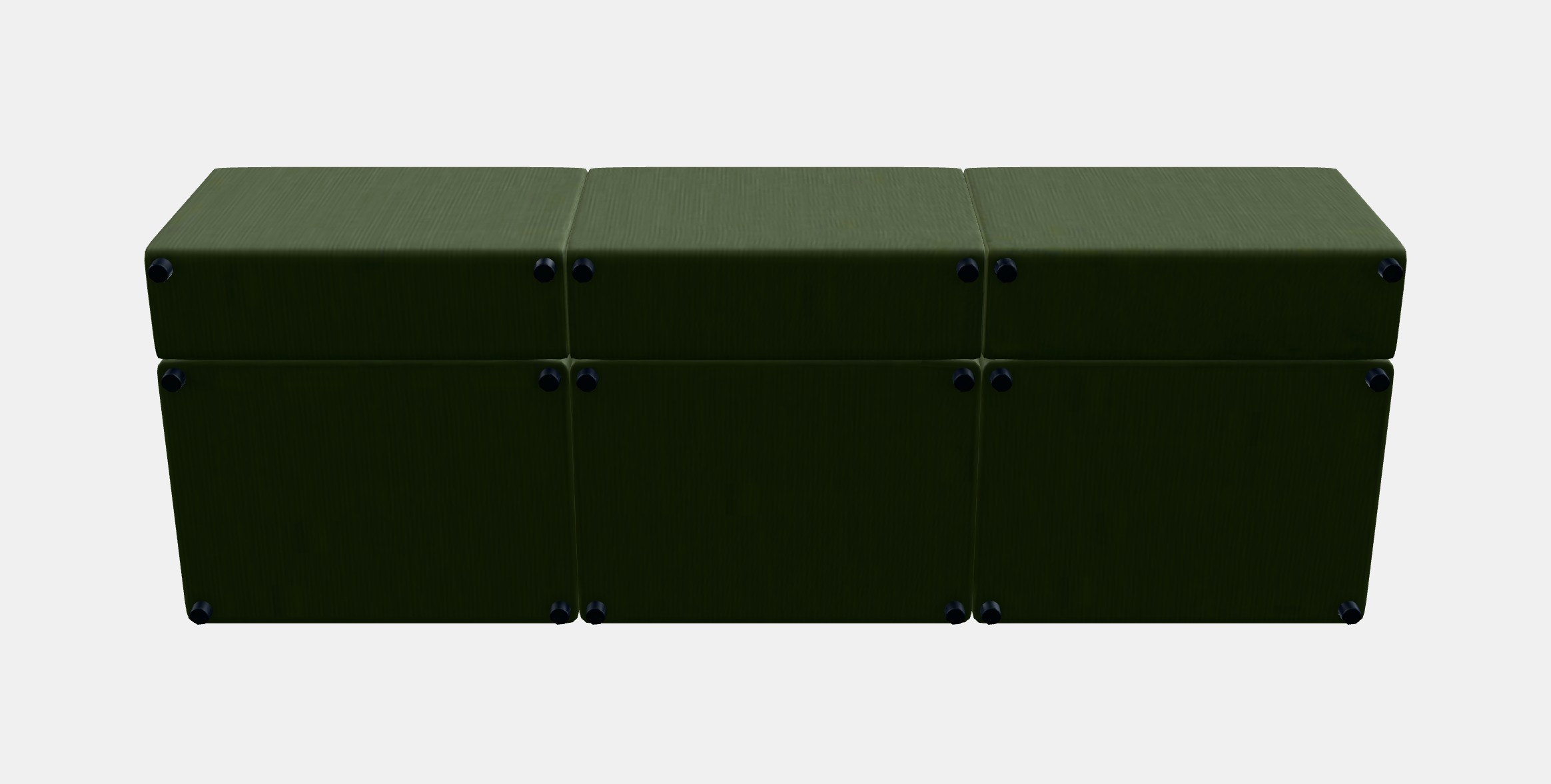 JATTEBO 45-seat modular sofa Low-poly 3D model_8