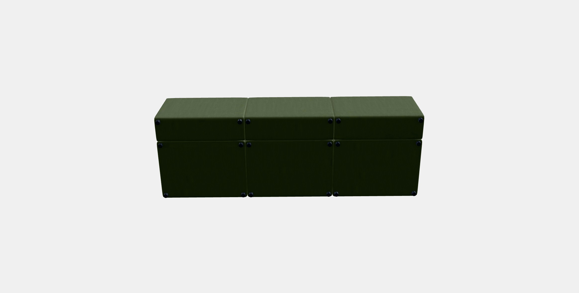 JATTEBO 45-seat modular sofa Low-poly 3D model_7