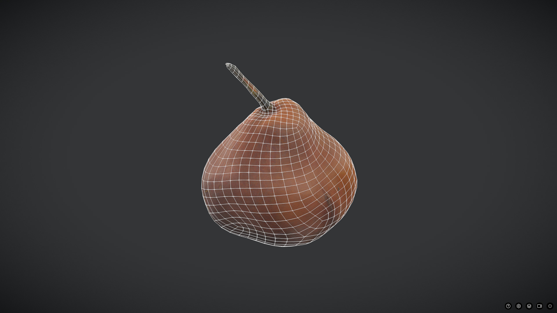 CC0 - Rotten Pear 3 Free low-poly 3D model_6