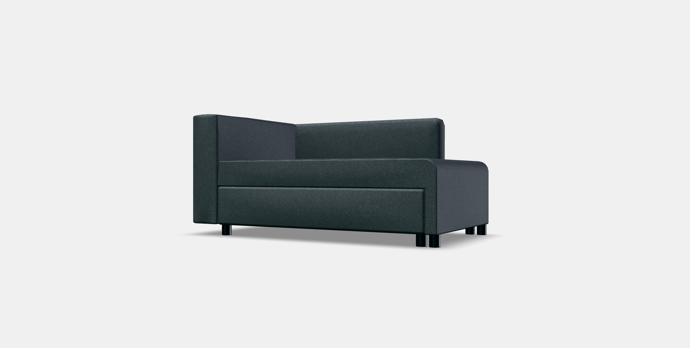 BYGGET Chaise longue-sofa-bed Low-poly 3D model_11