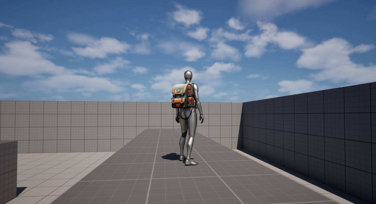 Stylized Backpack BP02 Low-poly 3D model_5