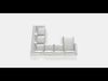 VIMLE Corner sofa 5-seat 8 Low-poly 3D model_1