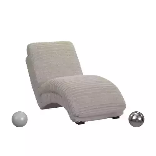 Nori Chaise In Alaire Espresso 3D model