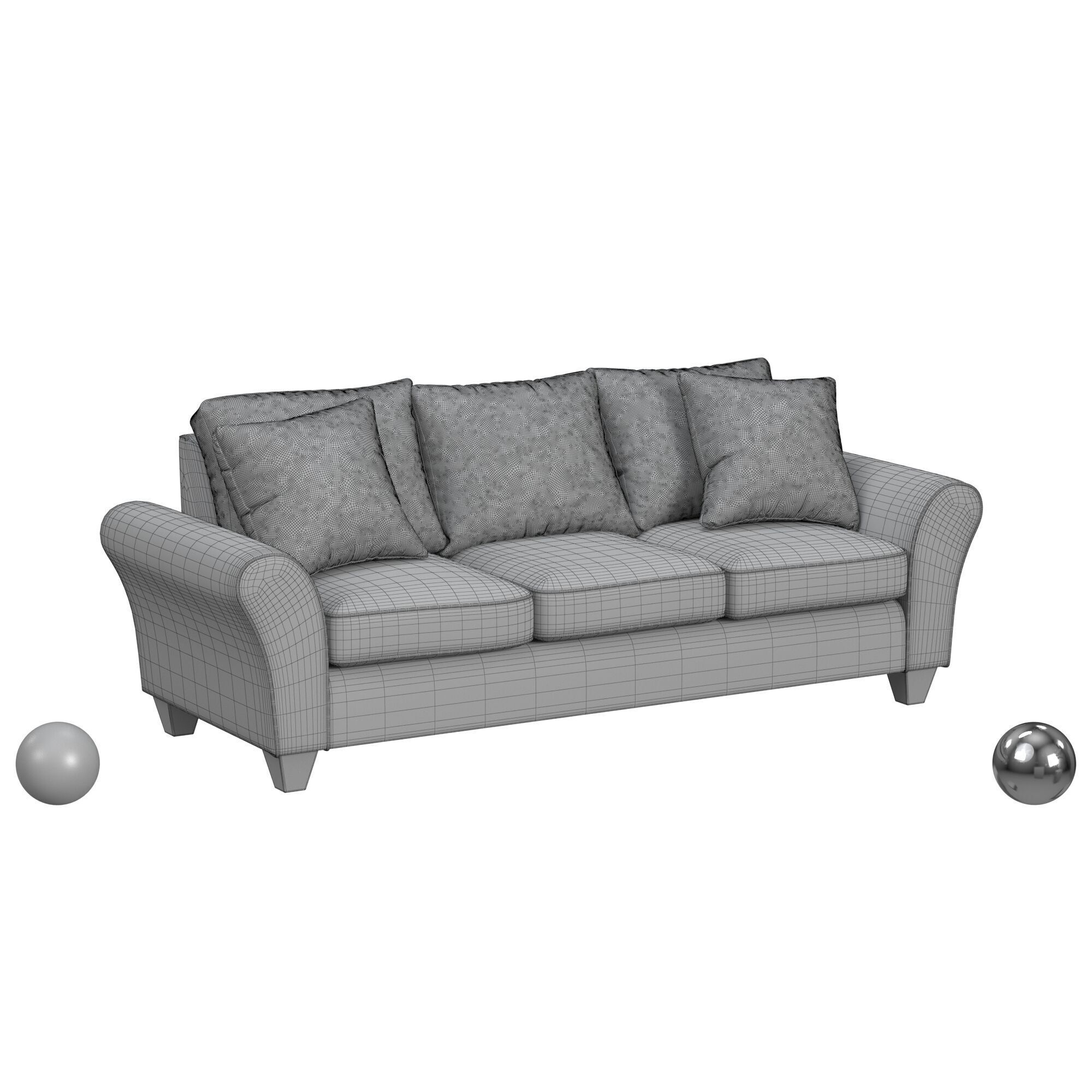 Dahila Sofa In Cobble Ivory W 2 Highlight Indigo Pillows 3D model_3