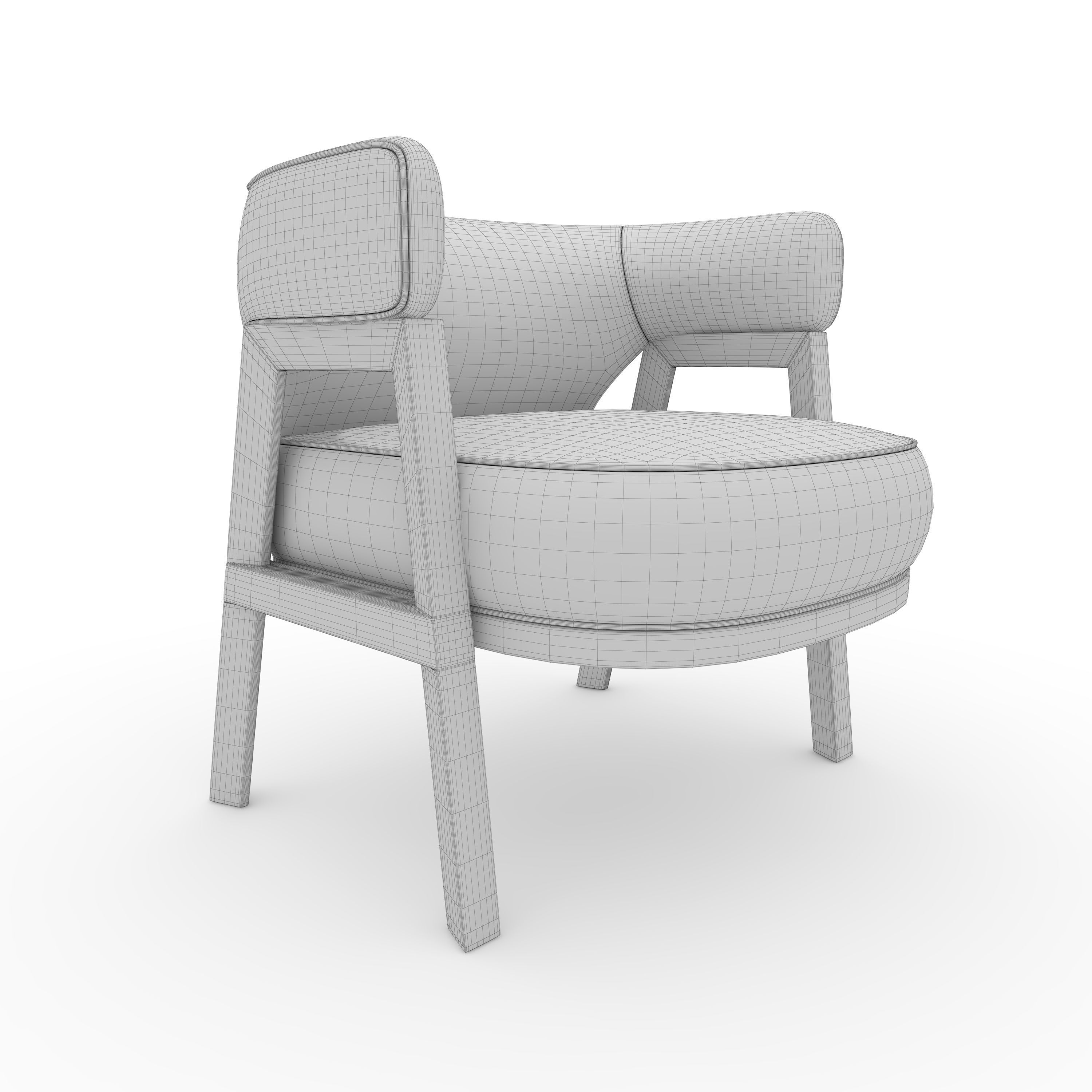 Armchair 63 3D model_9