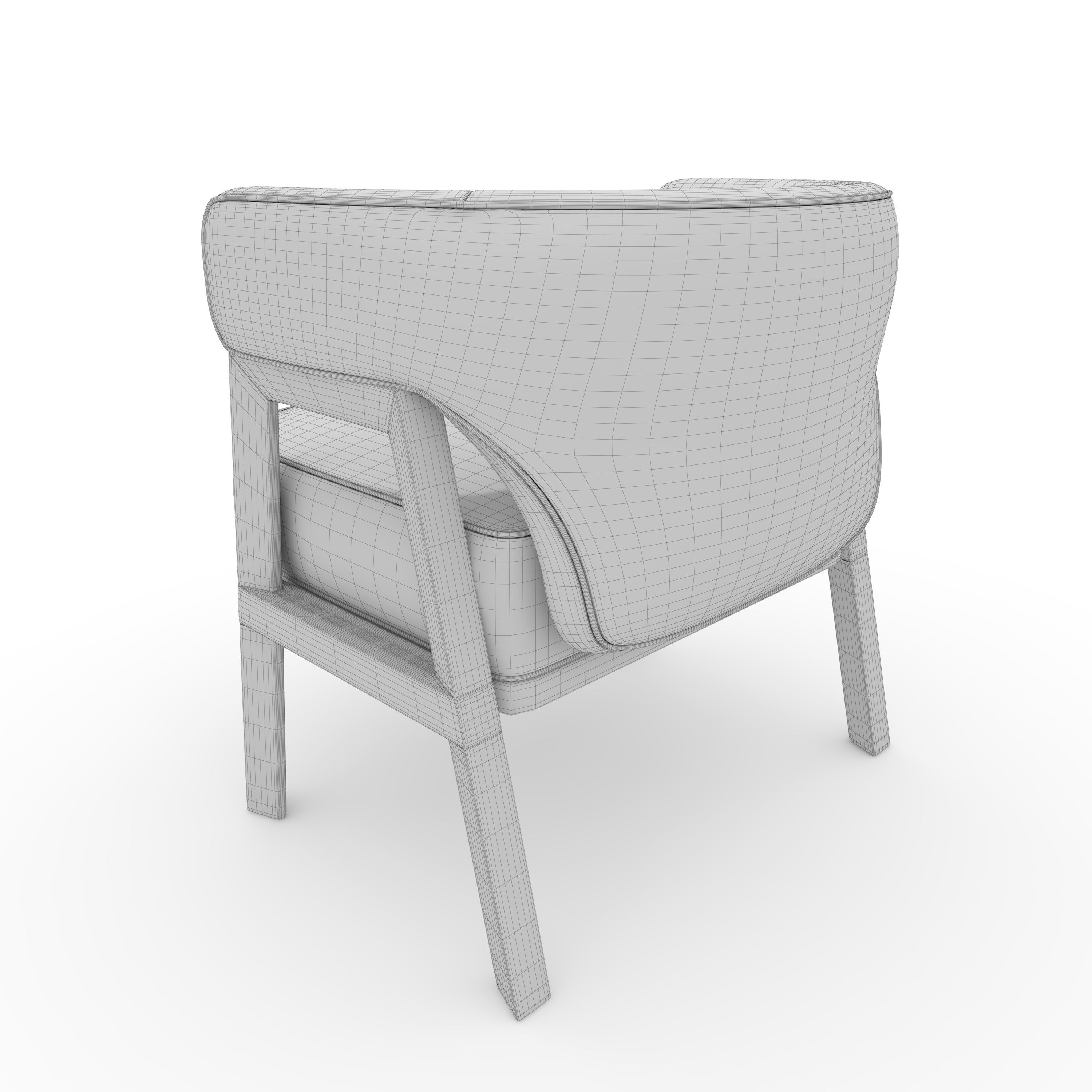 Armchair 63 3D model_7