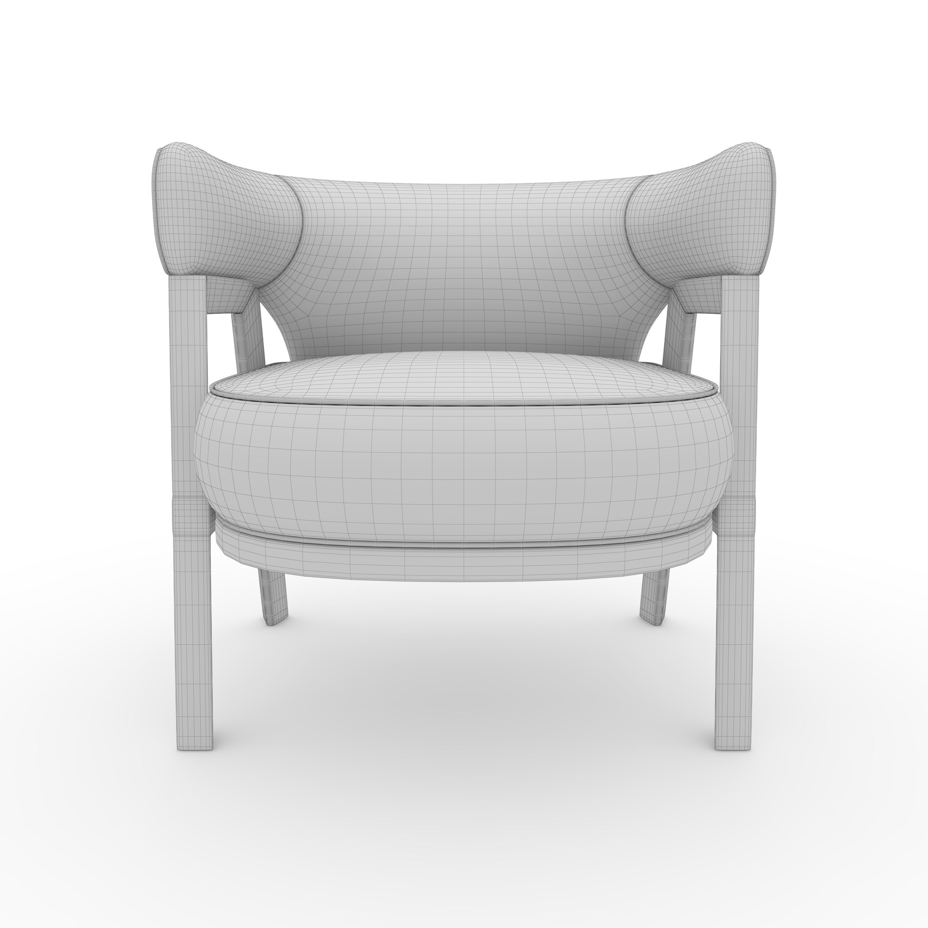 Armchair 63 3D model_11