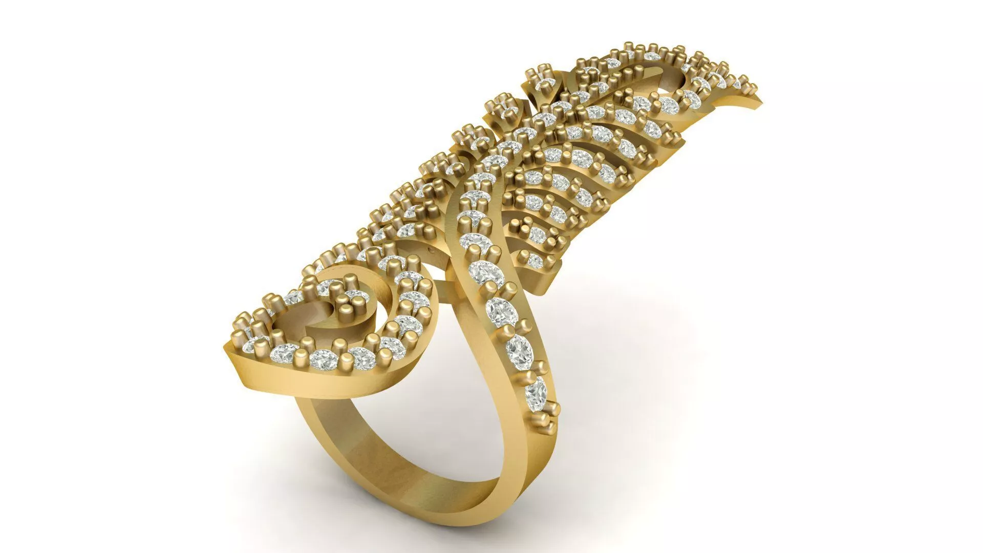 BIRD WING DESIGN RING 3D PRINTABLE MODEL 3D print model