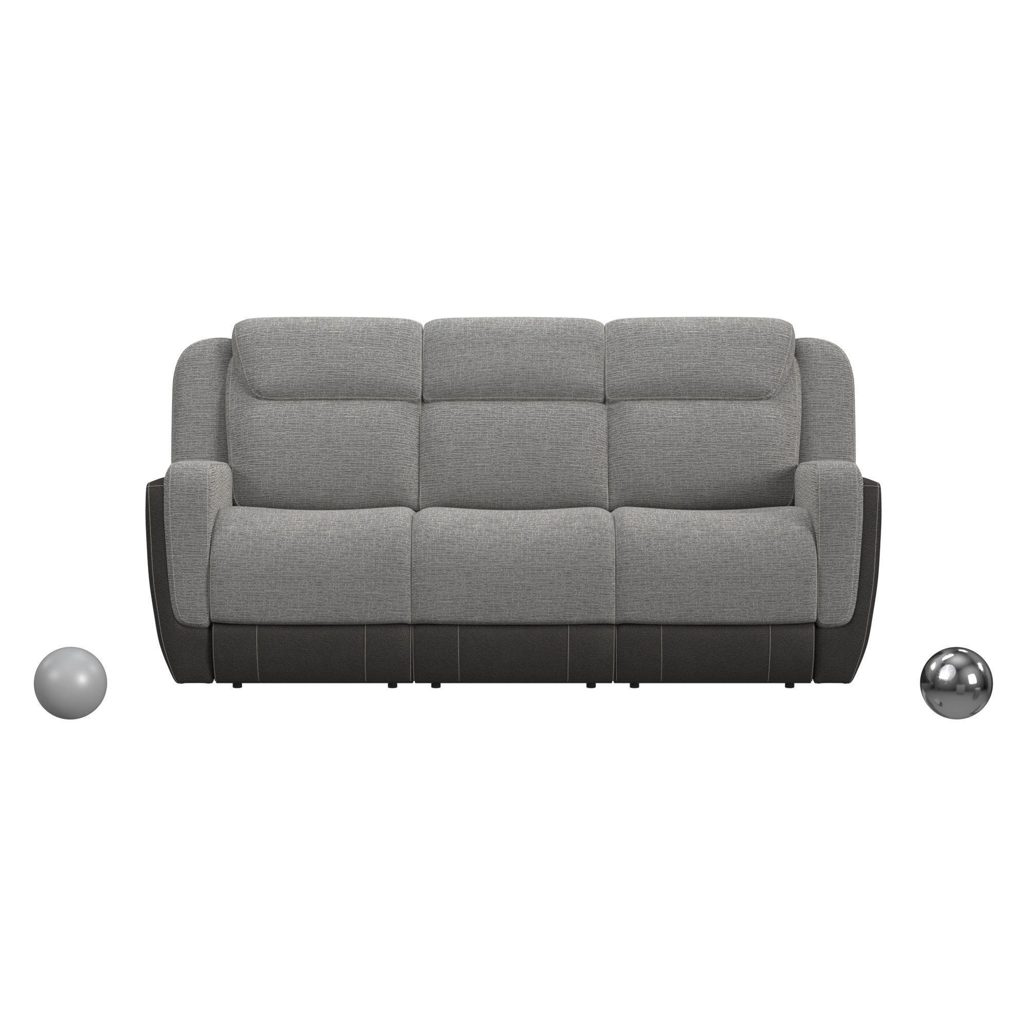 Hornet Motion Sofa In Rancho Grey 3D model_1