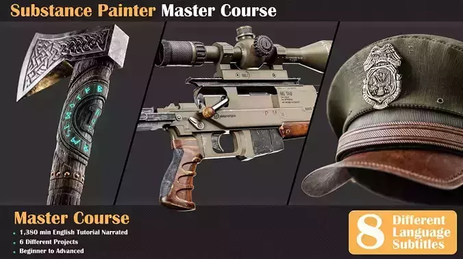 Substance Painter Master Course 3D model Substance Painter Master Course 3D model