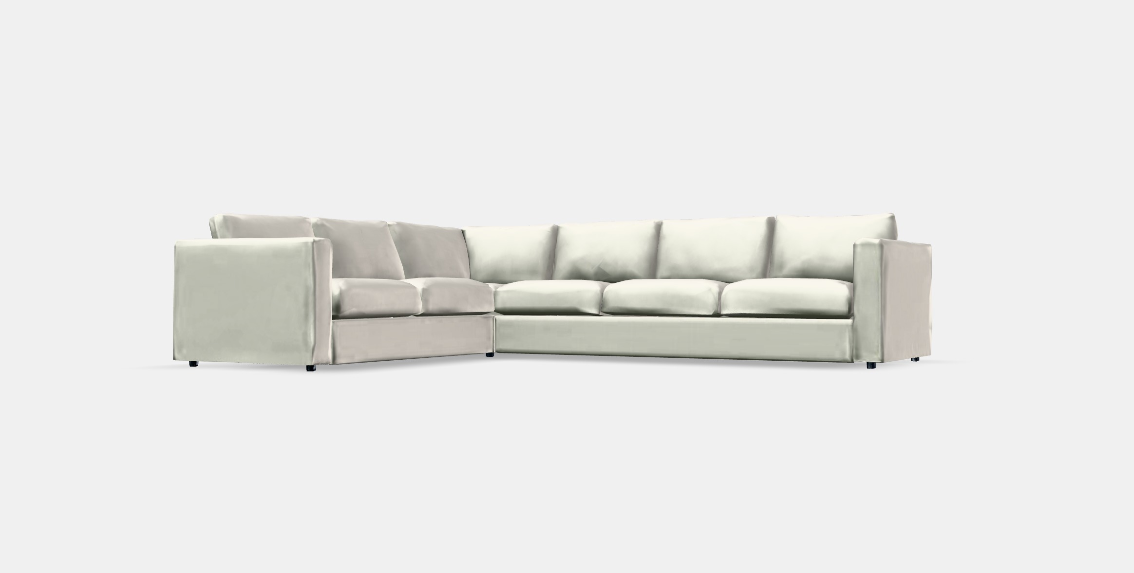 VIMLE Corner sofa 5-seat 9 Low-poly 3D model_13