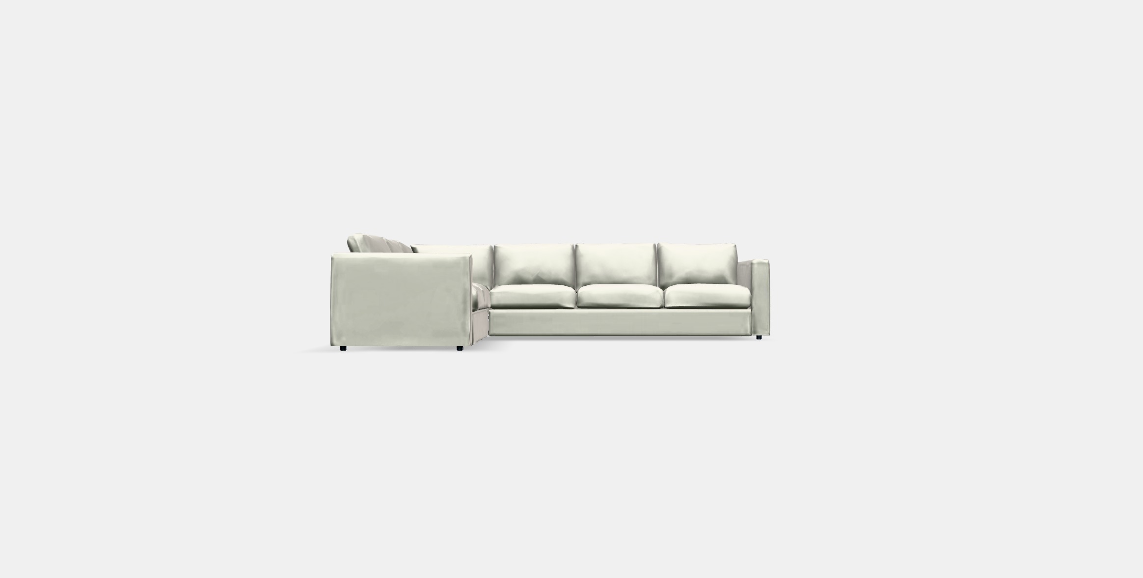 VIMLE Corner sofa 5-seat 9 Low-poly 3D model_10