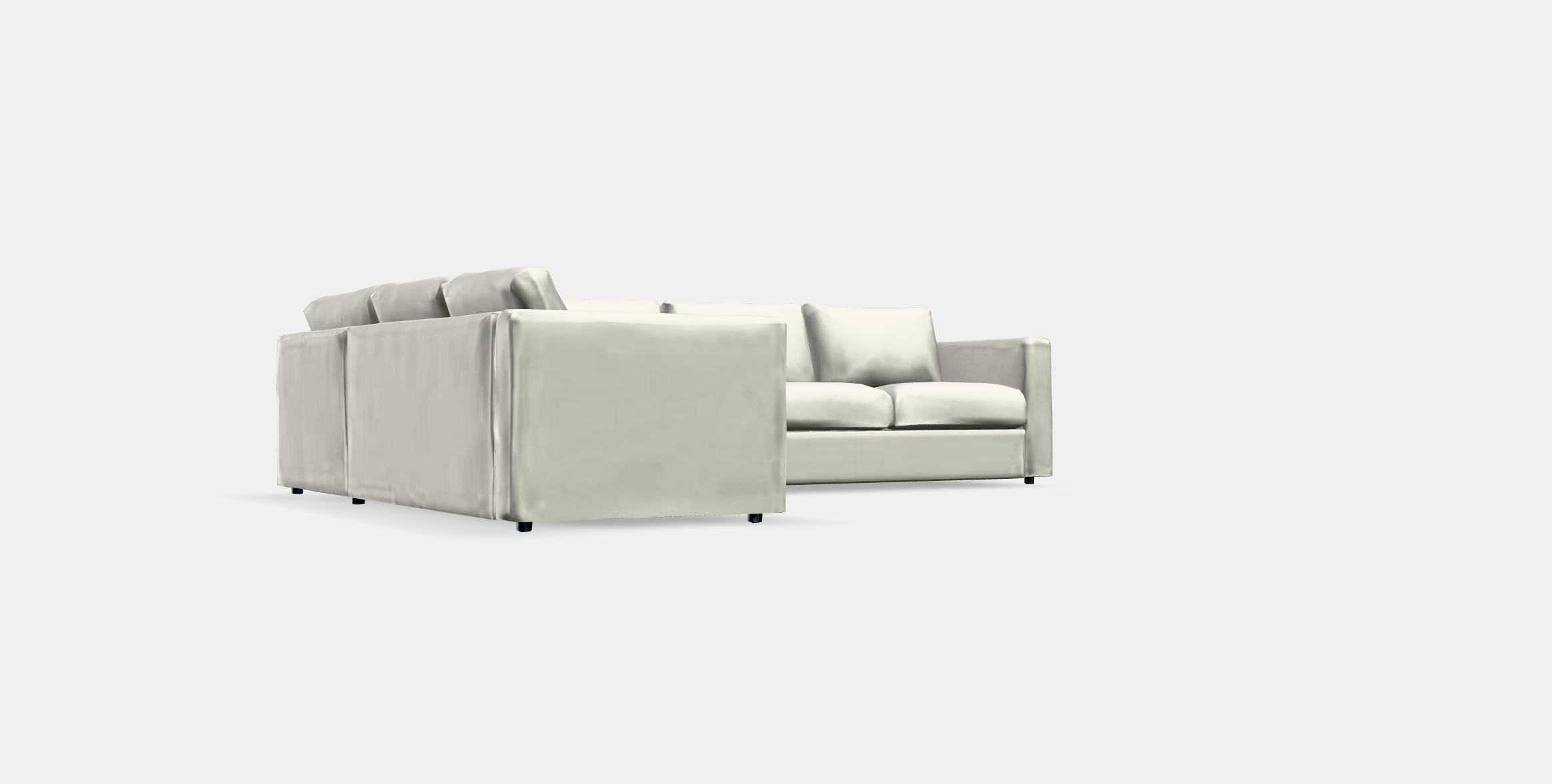 VIMLE Corner sofa 5-seat 9 Low-poly 3D model_9