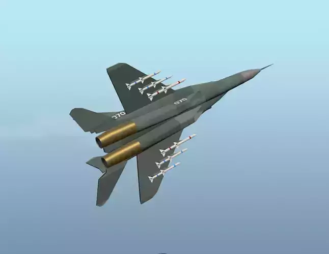 MiG-29 Fulcrum 3D Model Low-poly 3D model