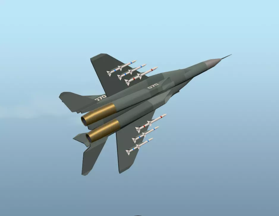 MiG-29 Fulcrum 3D Model Low-poly 3D model_0