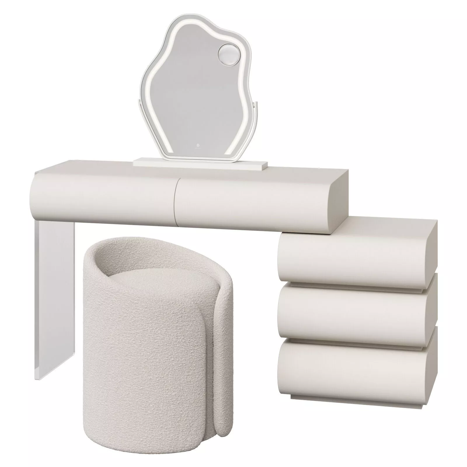 Walls Nation makeup vanity Valentina 3D model
