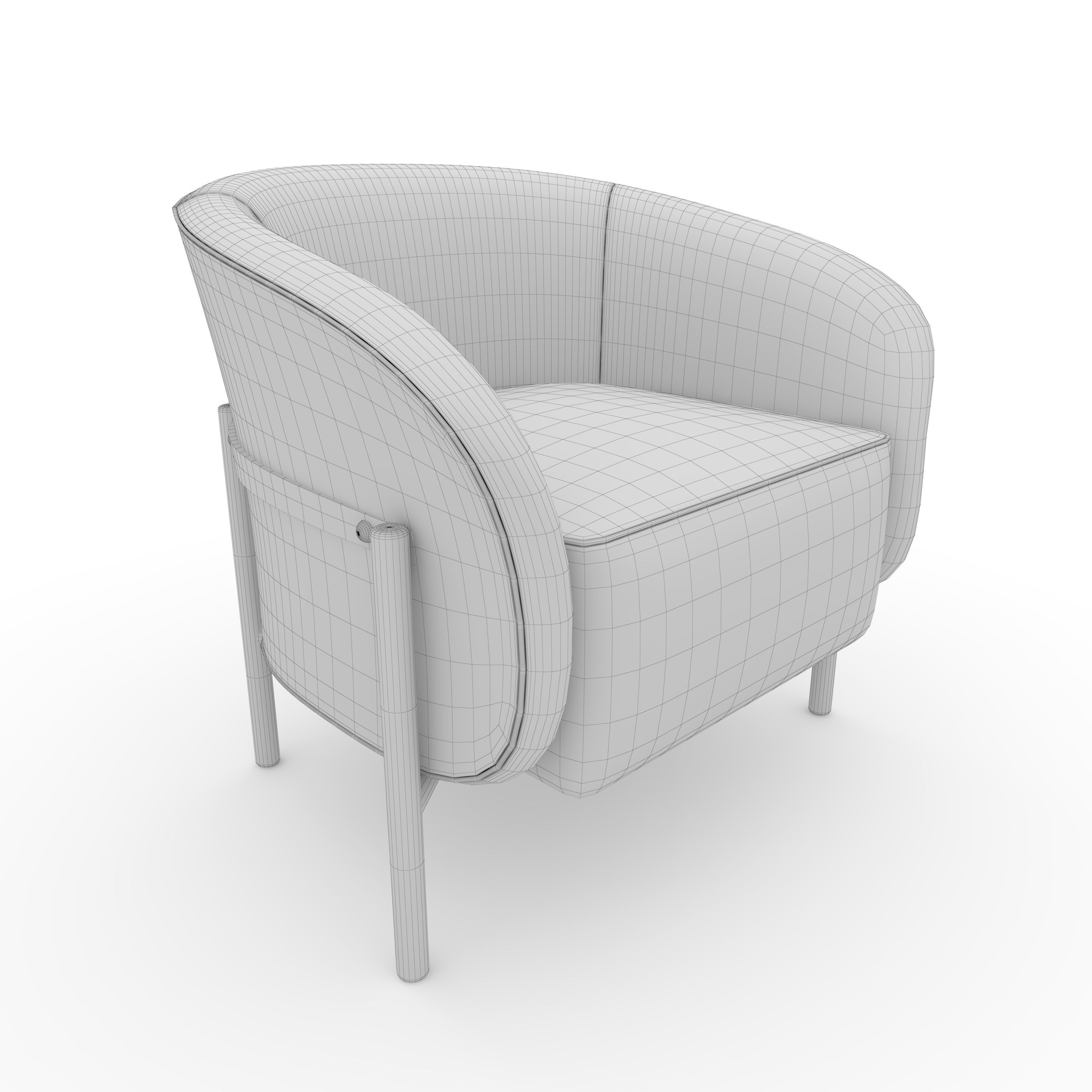 Armchair 64 3D model_1