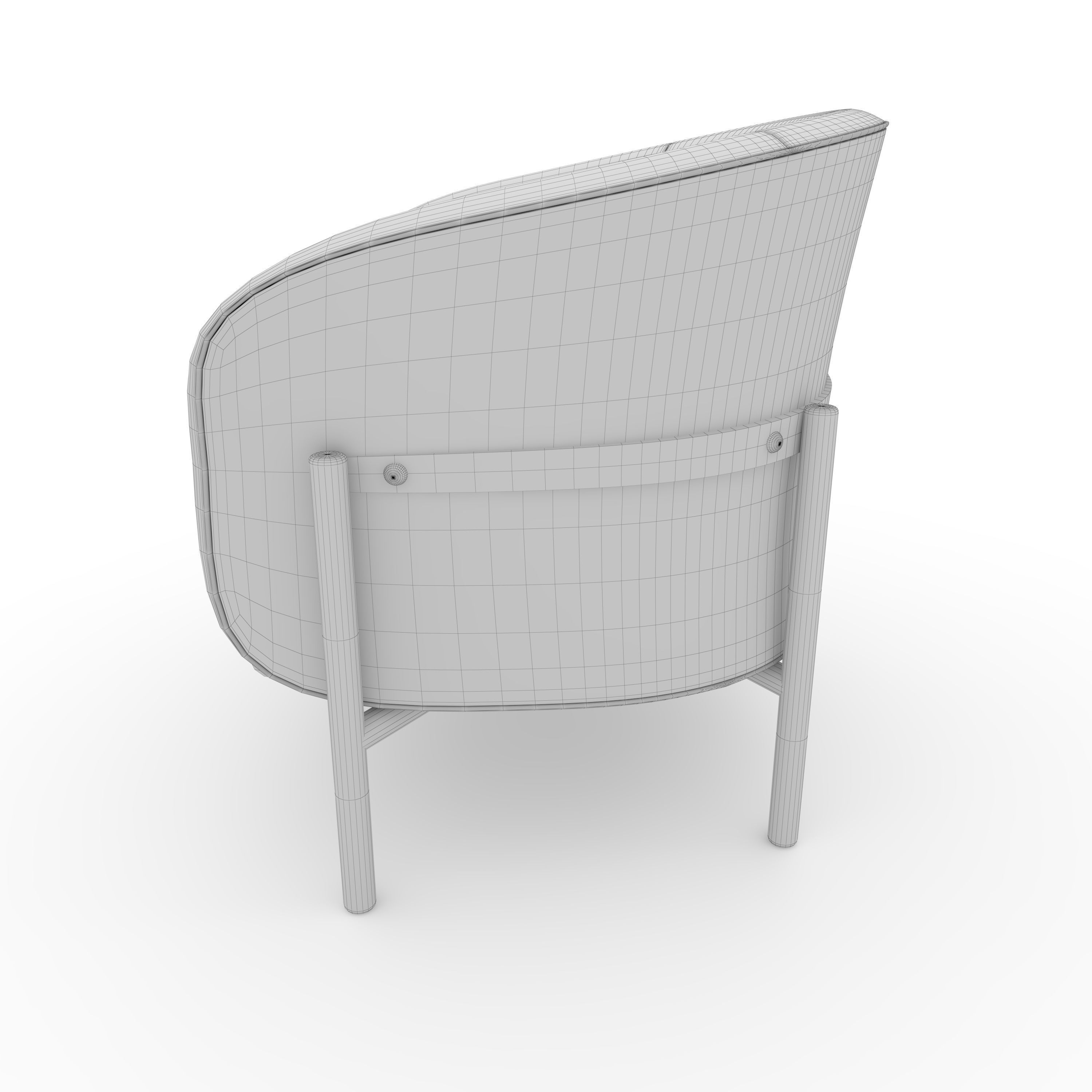 Armchair 64 3D model_5
