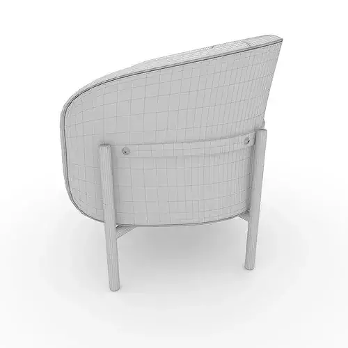 Armchair 64 3D model 6