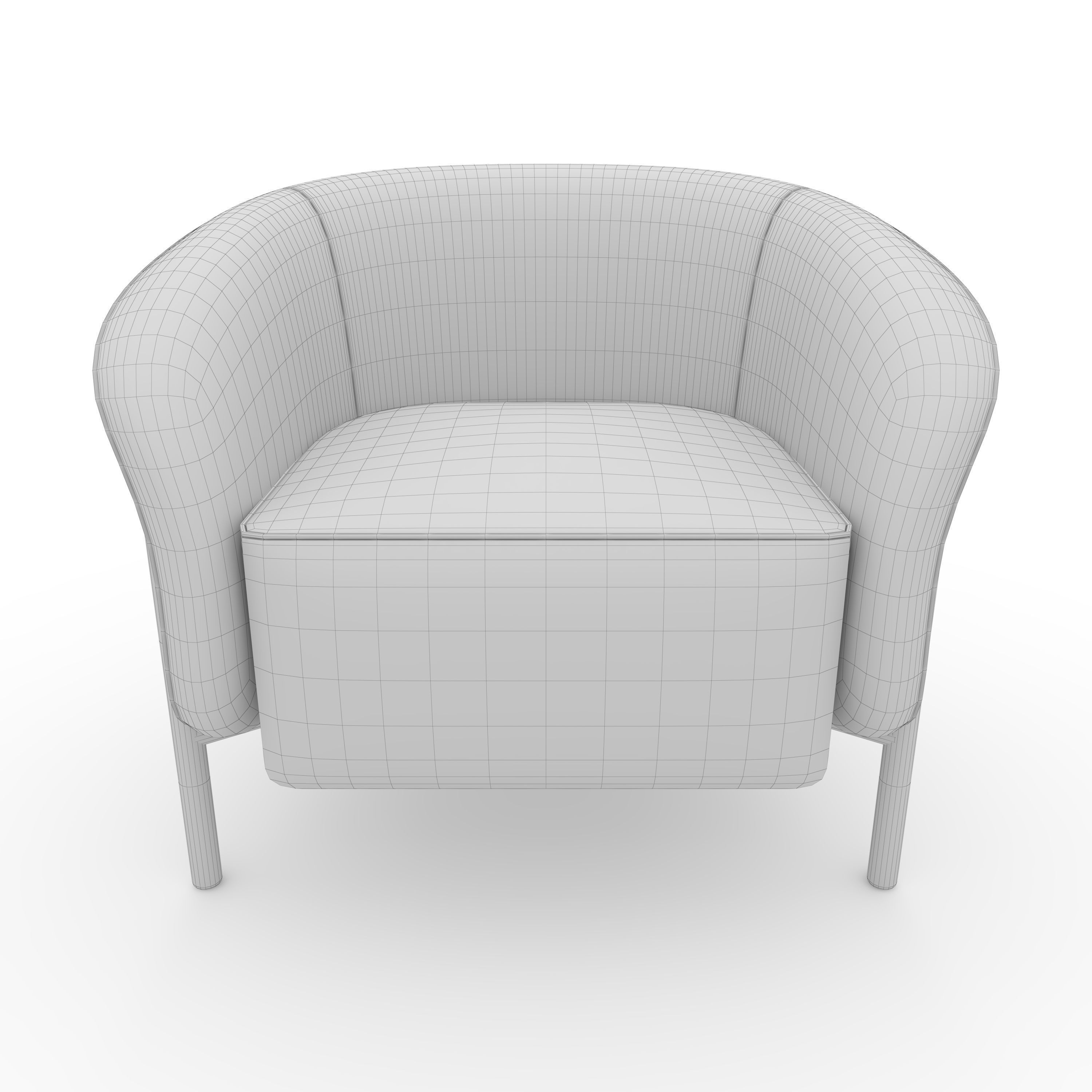 Armchair 64 3D model_3