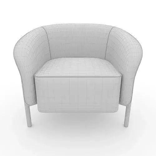 Armchair 64 3D model 4