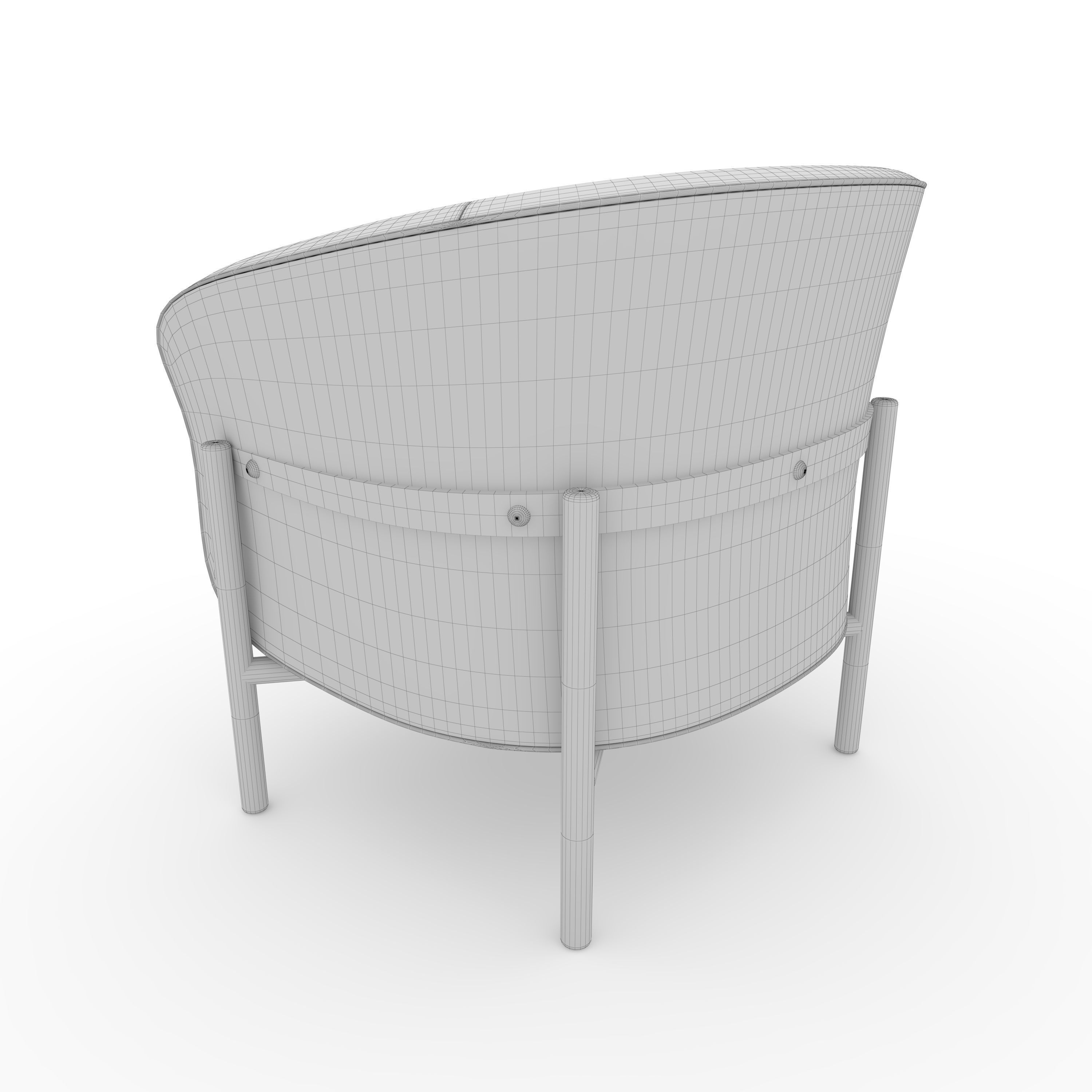 Armchair 64 3D model_7