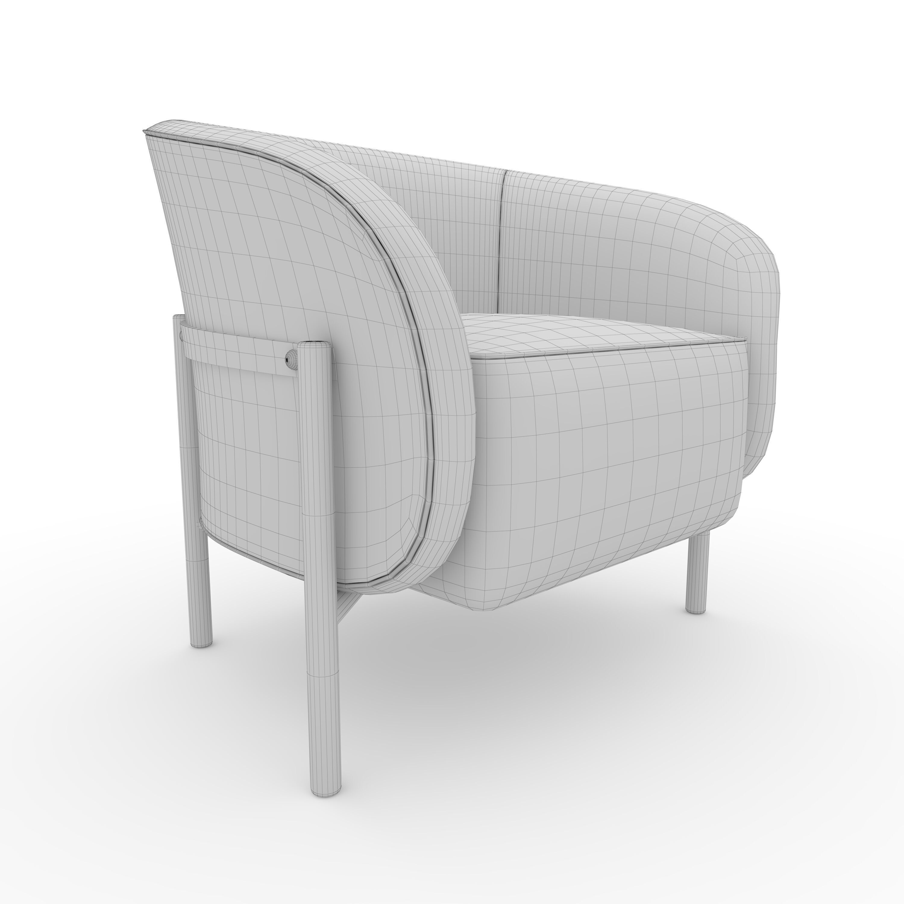 Armchair 64 3D model_9