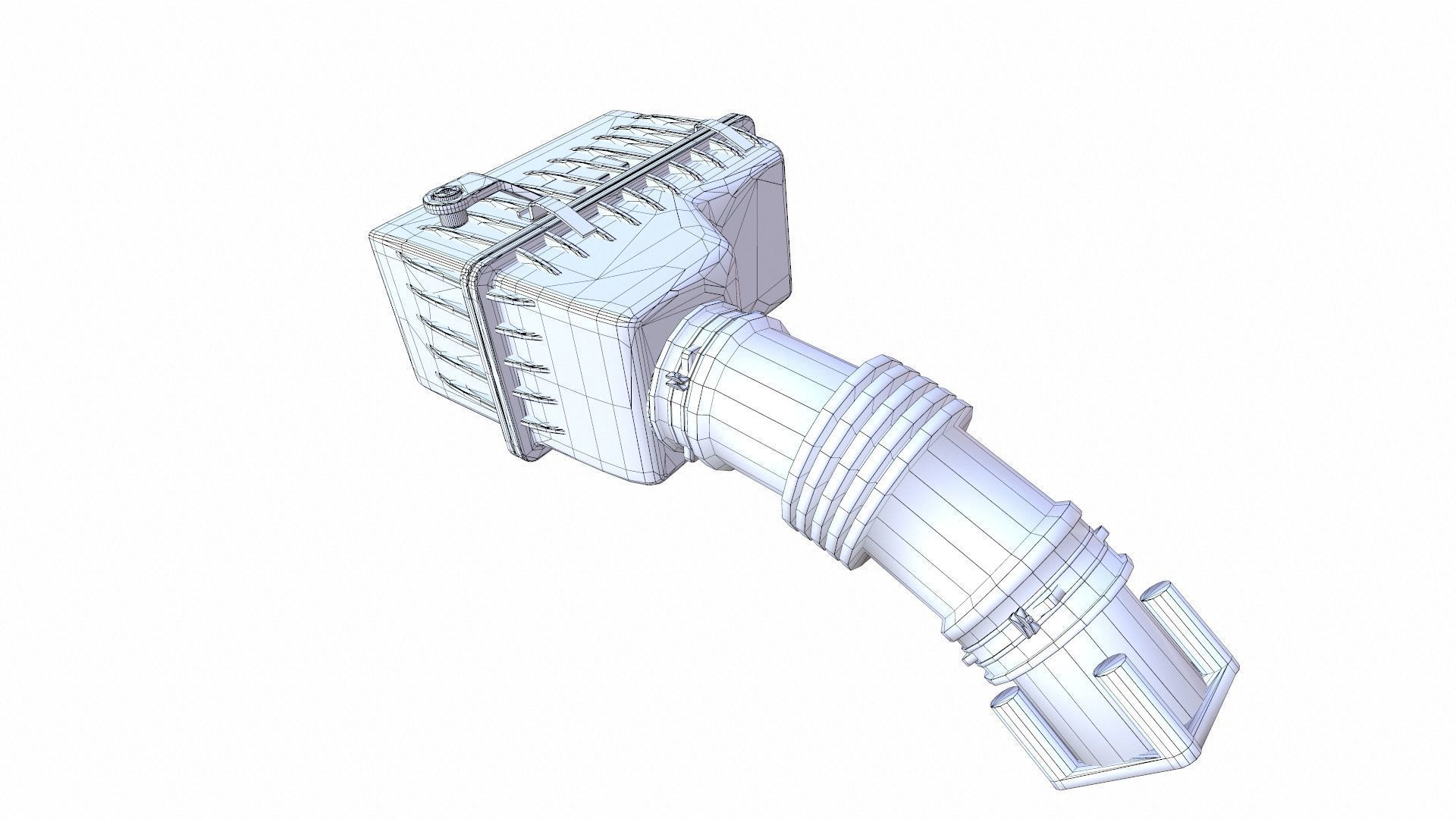 Air Intake Snorkel Car Low-poly 3D model_12